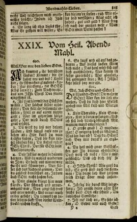 XXIX. Vom Heil. Abend-Mahl. - XXXI. Vom Christlichen Leben und Wandel.