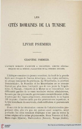 Livre premier