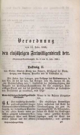 Bayerisches Wehrverfassungs-Gesetz : in Wirksamkeit getreten am 1. Februar 1868 ; nebst Inhaltsverzeichniß, Sachregister und Anmerkungen, 3. Die Prüfung der einjährigen Freiwilligen ...