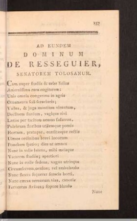 Epistolae. Ad Eundem Dominum De Resseguier