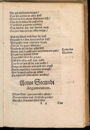 Actus Secundi