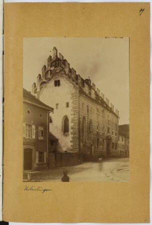 Gebäude, Überlingen: Ansicht (aus: Skizzen- und Fotoalbum 15)