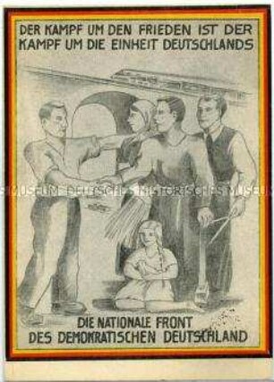 Postkarte der Nationalen Front