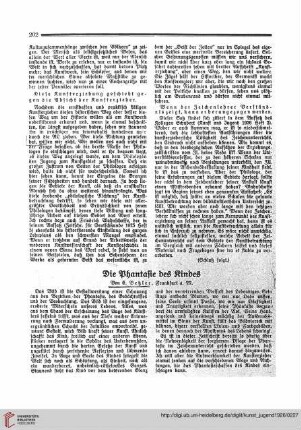 N.F. 6.1926 S. 202-203: Die Phantasie des Kindes