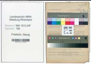 Entnazifizierung Georg Friedrich , geb. 15.12.1894 (Bankdirektor)