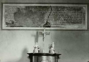 Tafel zur Geschichte der Kirche seit dem 11. Jahrhundert