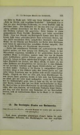 12. Die Vereinigten Staaten von Nordamerika