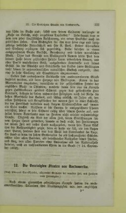 12. Die Vereinigten Staaten von Nordamerika