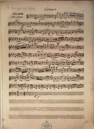 Quintetto per due violini, due viole e violoncello : opus 21