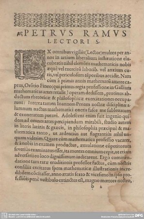 Petrus Ramus Lectoris.