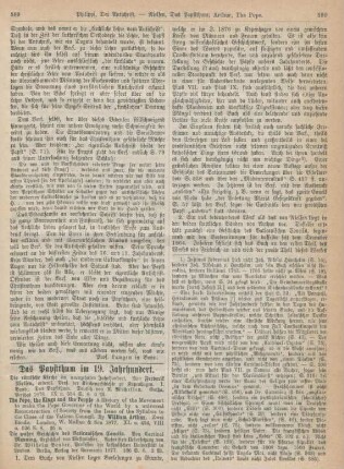 589-596 Das Papstthum im 19. Jahrhundert