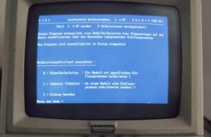 LISL KALBIO (V5C-PC) Einstiegsbildschirm