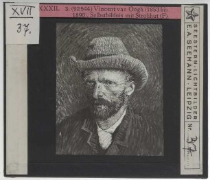 van Gogh, Selbstbildnis mit grauem Filzhut (Amsterdam AM F 344)