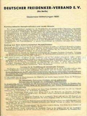Mitteilungsblatt des Deutschen Freidenker-Verbands