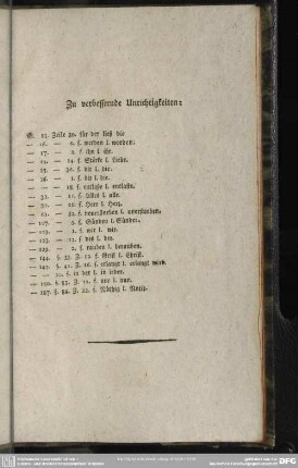 Zu verbessernde Unrichtigkeiten