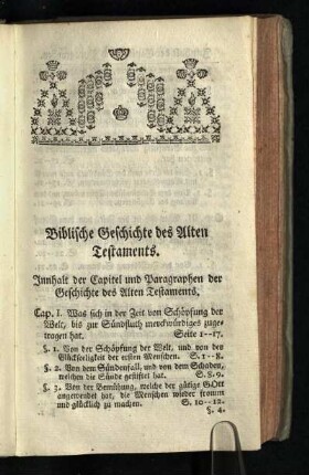 Biblische Geschichte des Alten Testamentes