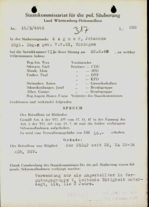 Wagner, Johannes