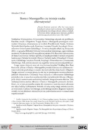 Ikona z Manoppello: czy istnieje nauka alternatywna?