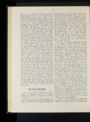 Zum neuen Gesangbuch
