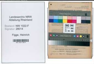 Entnazifizierung Heinrich Figge , geb. 24.08.1891 (Gastwirt)