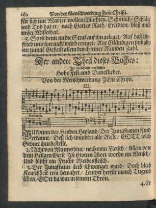 Von der Menschwerdung Jesu Christi.