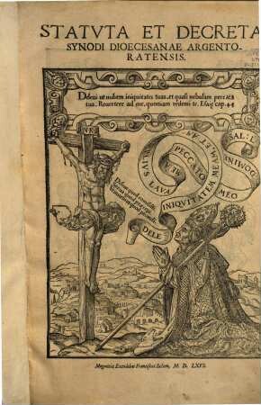 Statuta et decreta synodi dioecesanae Argentoratensis