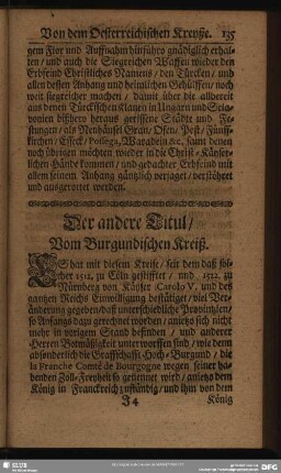 Der andere Titul, Vom Burgundischen Kreiß