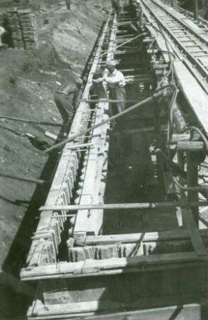 Betonschalplatten-Bauweise Mainzer Landstraße, 1947-1948