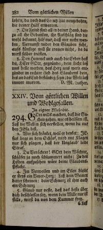 XXIV. Vom göttlichen Willen und Wohlgefallen.