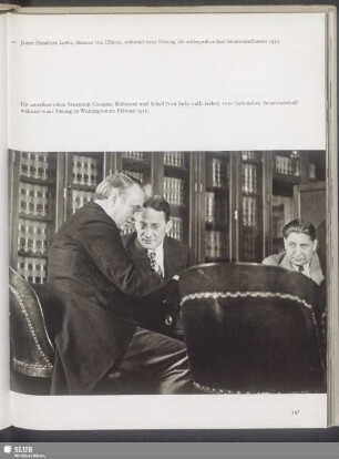 Der amerikanischen Senatoren Couzens, Robinson und Schall