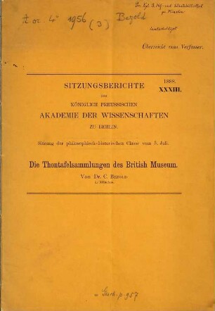 Kleine Abhandlungen, 3