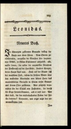 Neuntes Buch