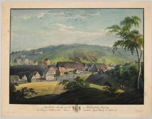 Das Amalgamierwerk in Halsbrücke nordöstlich von Freiberg, 1794 errichtet
