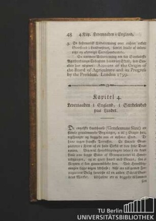 Kapitel 4. Levemaaden i England, i Saerdeleshed paa Landet.