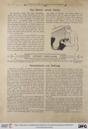 Das Bohren ganzer Perlen