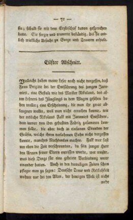 Eilfter Abschnitt. - Zwanzigster Abschnitt.