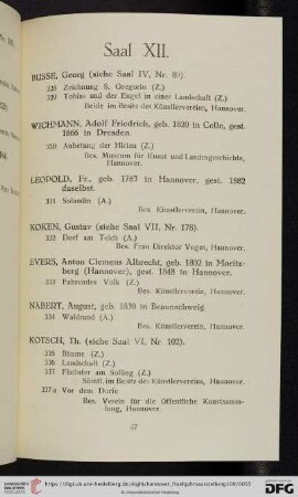 Saal XII (Nr. 328 - 352)
