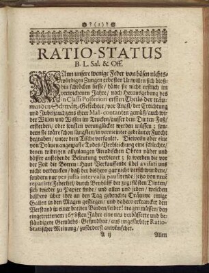 Ratio-Status