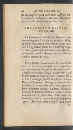 Argumentum Eclogae Tertiae.