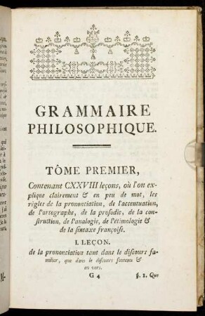 I. Leçon. [-] XX. Leçon.