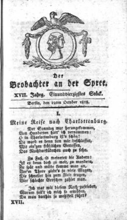 41. Stueck, 12. Oktober 1818