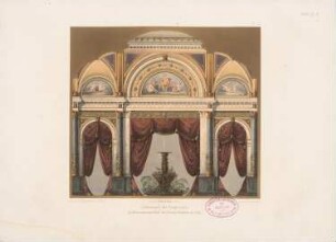 Restaurationslokal für den Zoologischen Garten, Köln: Ansicht Innendekoration (aus: Architektonisches Skizzenbuch, H. 130/1, 1875)
