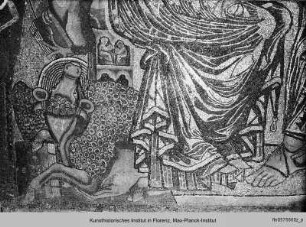 Marienkrönung (mit Cherubim, Evangelistensymbolen und musizierenden Engeln)
