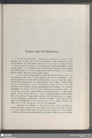 Zusätze und Berichtigungen