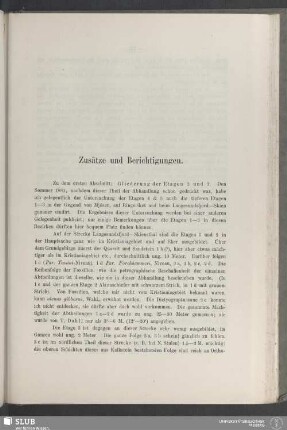 Zusätze und Berichtigungen