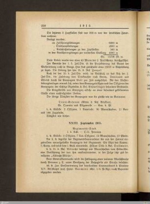 XXIII. September 1915
