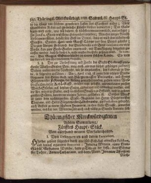 Fünfftes Haupt-Stück.