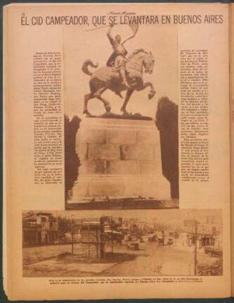 El Cid Campeador, que se levantara en Buenos Aires [Fotografías]