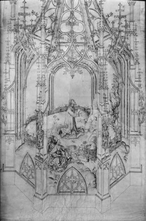 Entwurf für den 1807 abgerissenen Ölberg in Ulm