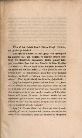 Durch Krieg zum Frieden! : Ein Mahnruf in der zwölften Stunde. Von einem nicht Unbekannten. Ausgegeben den 23. April 1859